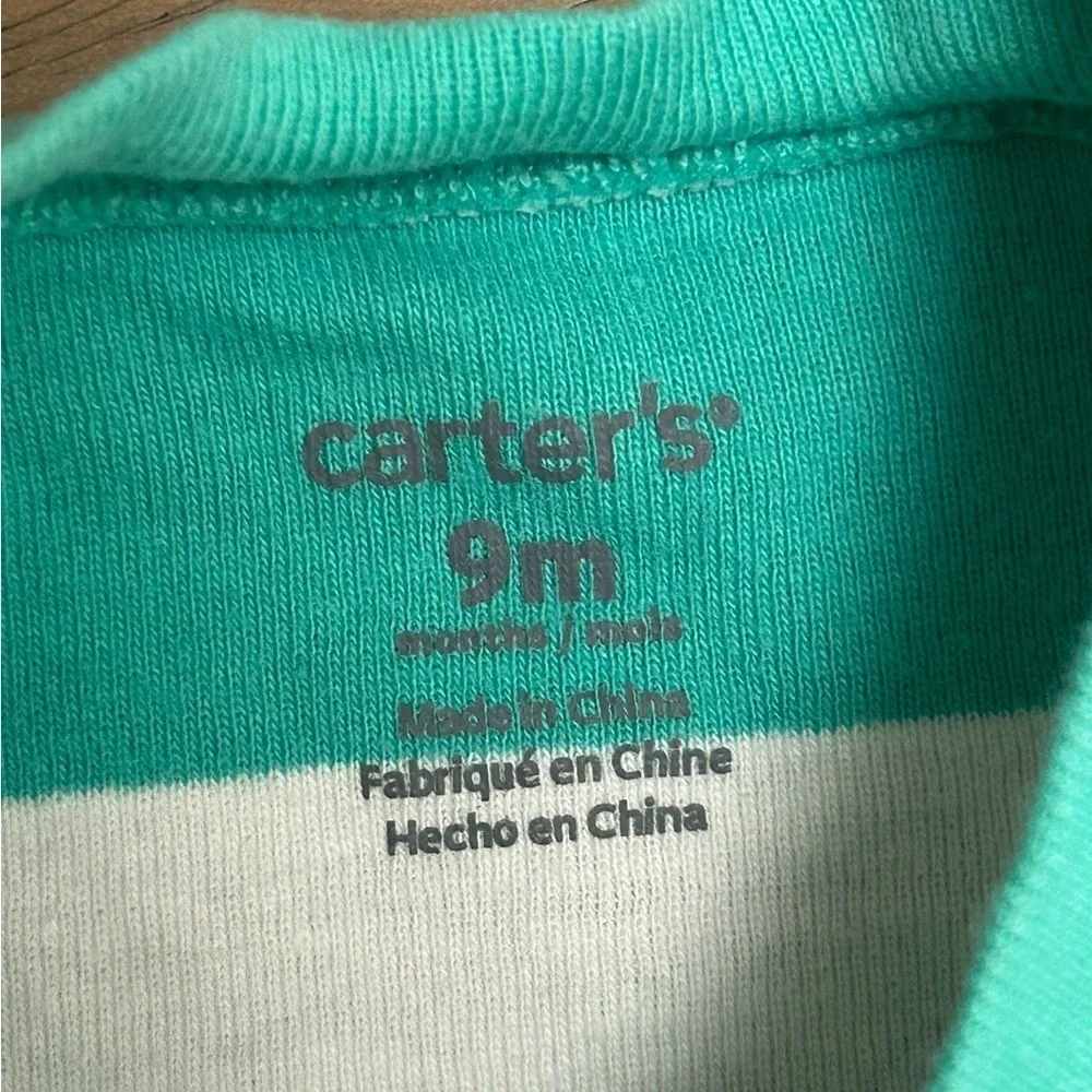 2ct Short Sleeve Baby Bodysuits 9 Months. Carters (0241)